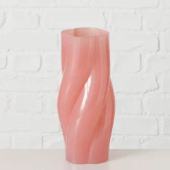 Vase en verre rose h25cm - Twirl