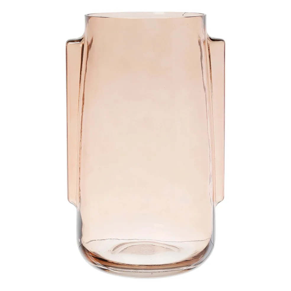 Vase en verre terracotta d17cm - Funny