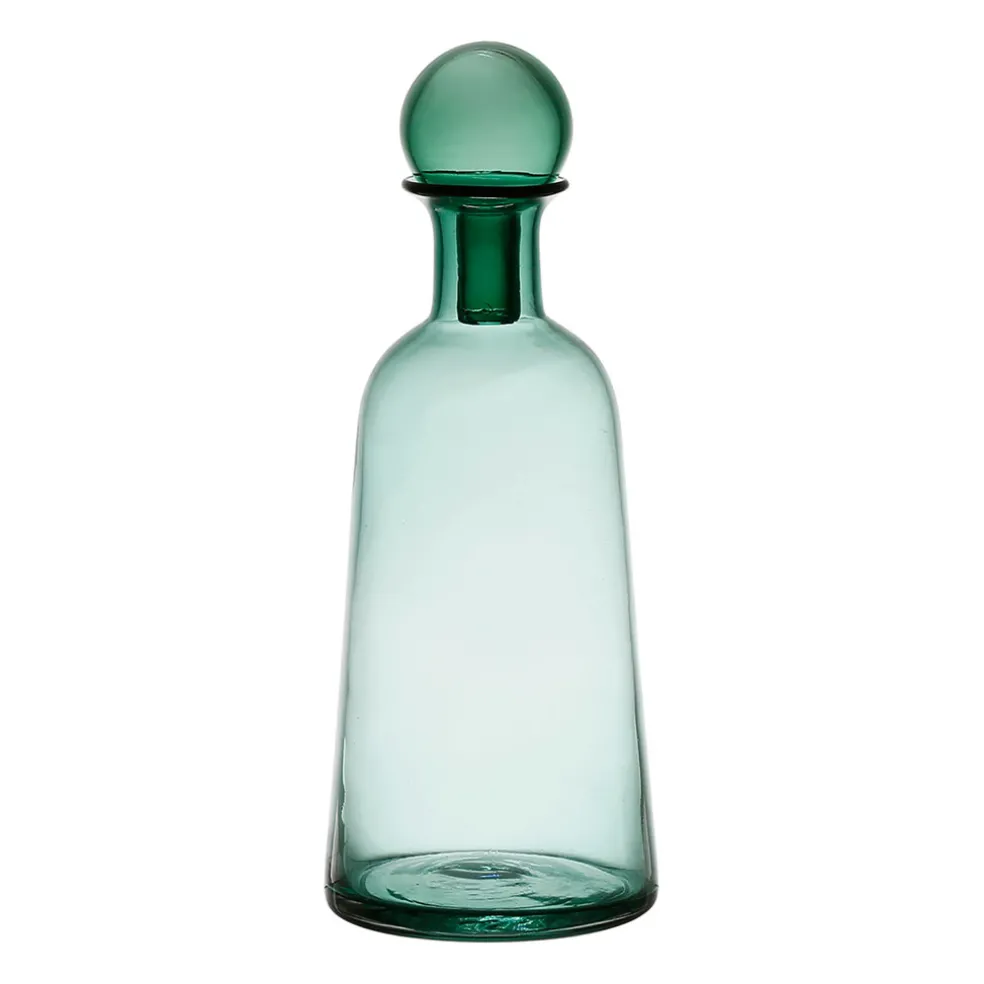 Vase en verre vert d14xh40cm - Pop'S