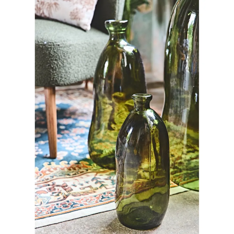 Vase en verre vert h51cm - Simplicity