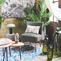 Vase en verre vert h35cm - Simplicity