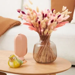 Vase face peche en grès