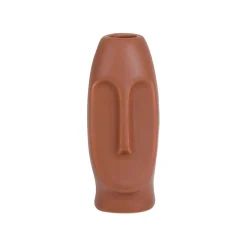 Vase Face Terracotta 6X5.5Xh13.5Cm Gres