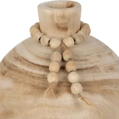 Vase fleurs séchées en paulownia naturel h27cm - Boende