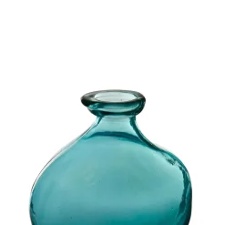 Vase gali turquoise d16xh18cm verre recyclé