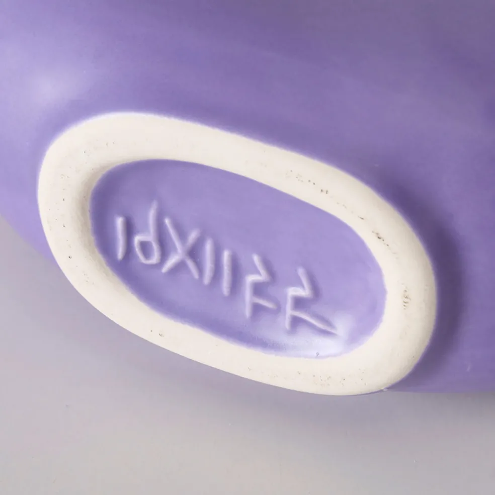 Vase lanyo lilas h20cm en gres