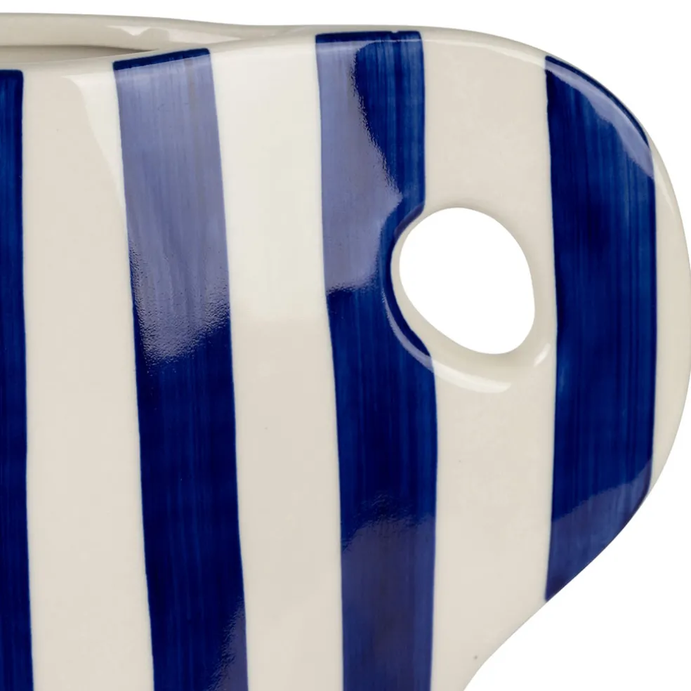 Vase pichet en grès indigo h24cm - Artist