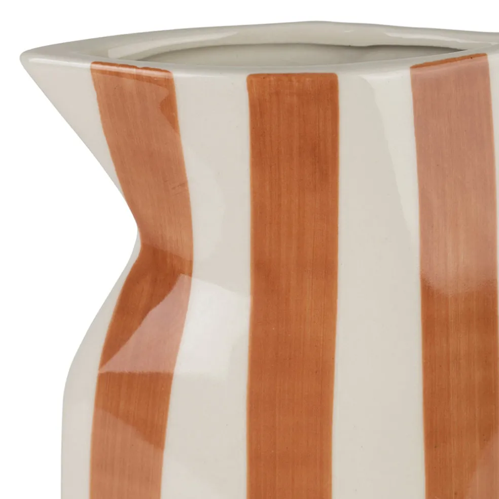 Vase pichet en grès terracotta h24cm - Artist