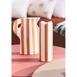 Vase pichet en grès terracotta h24cm - Artist