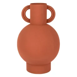 Vase pour fleur séchée terracotta en fer - sweet leaves