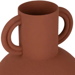 Vase pour fleur séchée terracotta en fer - sweet leaves