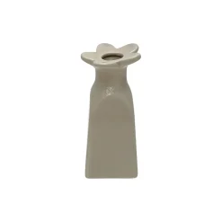 Vase soliflore en faïence sable h11cm