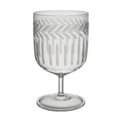 Verre à pied en verre borosilicate transparent 20cl - Azelie