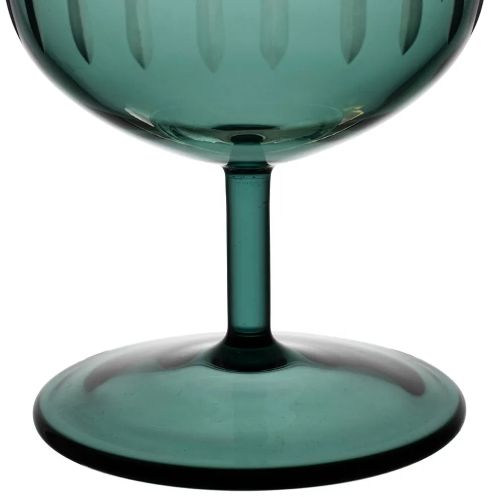 Verre à pied en verre borosilicate émeraude 20cl - Azelie