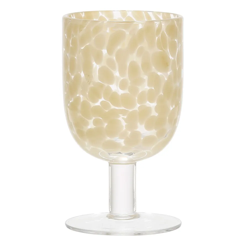 Verre à pied en verre écru 30cl - Preline