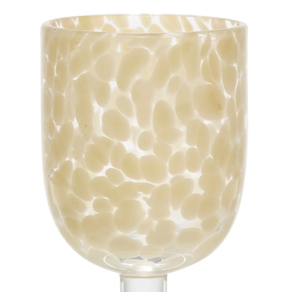 Verre à pied en verre écru 30cl - Preline