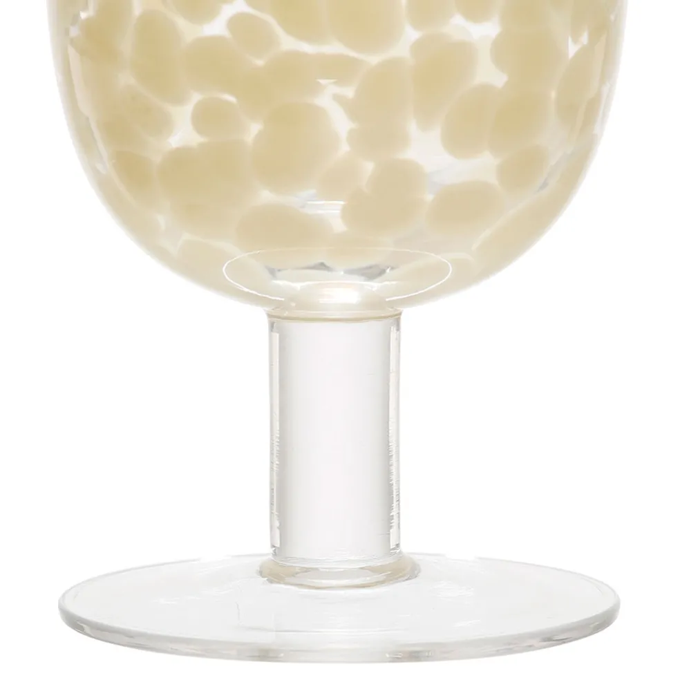 Verre à pied en verre écru 30cl - Preline