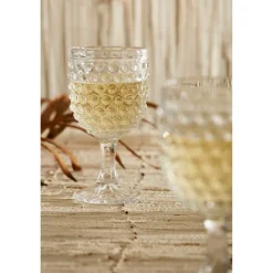 Verre à pied perloa 30cl-d8xh16.5cm verre