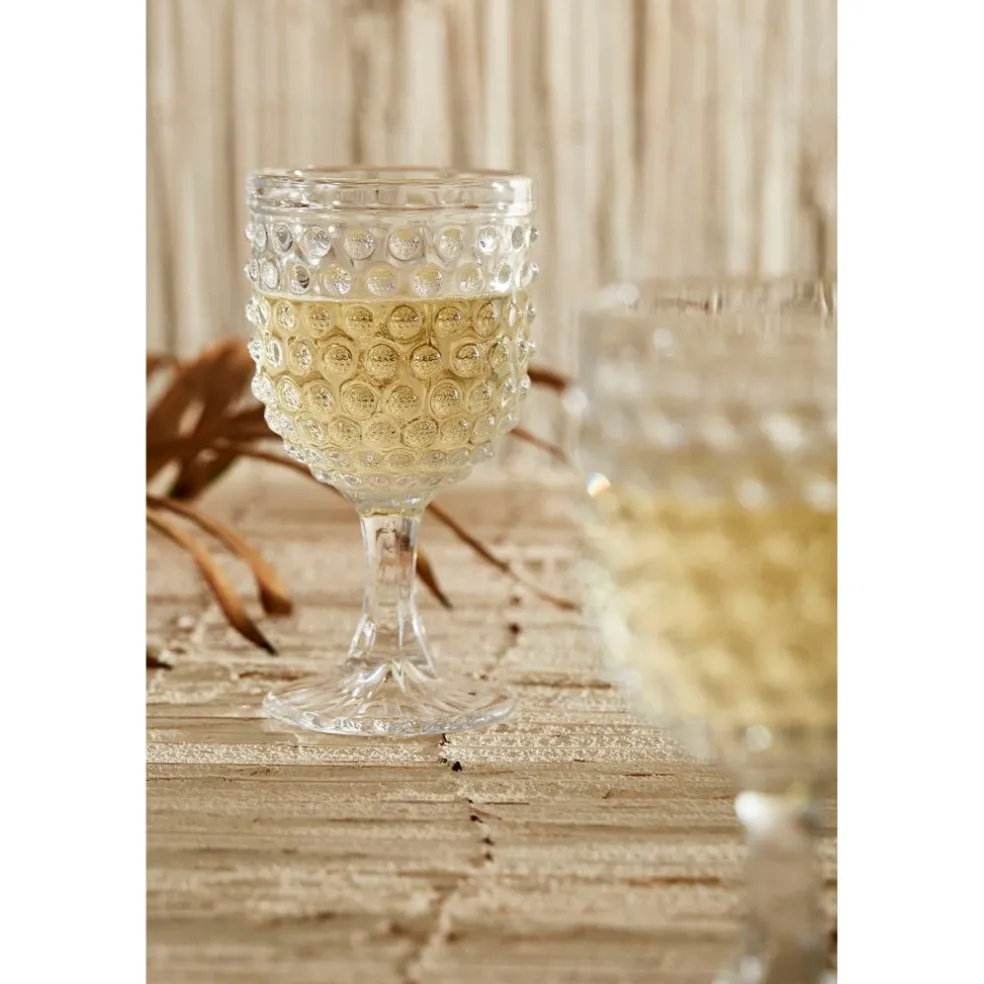 Verre à pied perloa 30cl-d8xh16.5cm verre