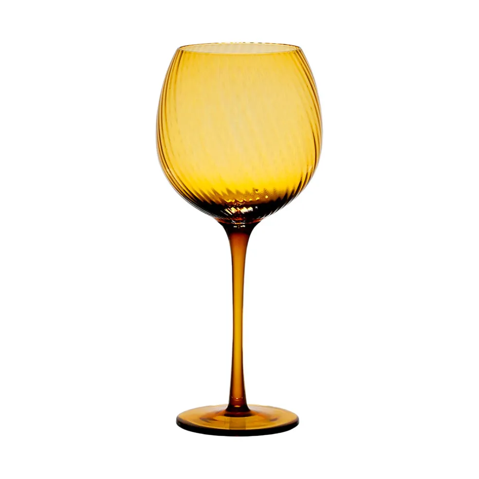 Verre à pied pour vin en verre ambre 60cl - Champart
