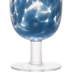 Verre à pied verre bleu 30cl - Preline