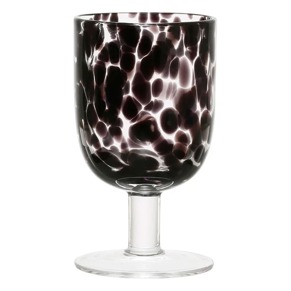 Verre à pied verre noir 30cl - Preline