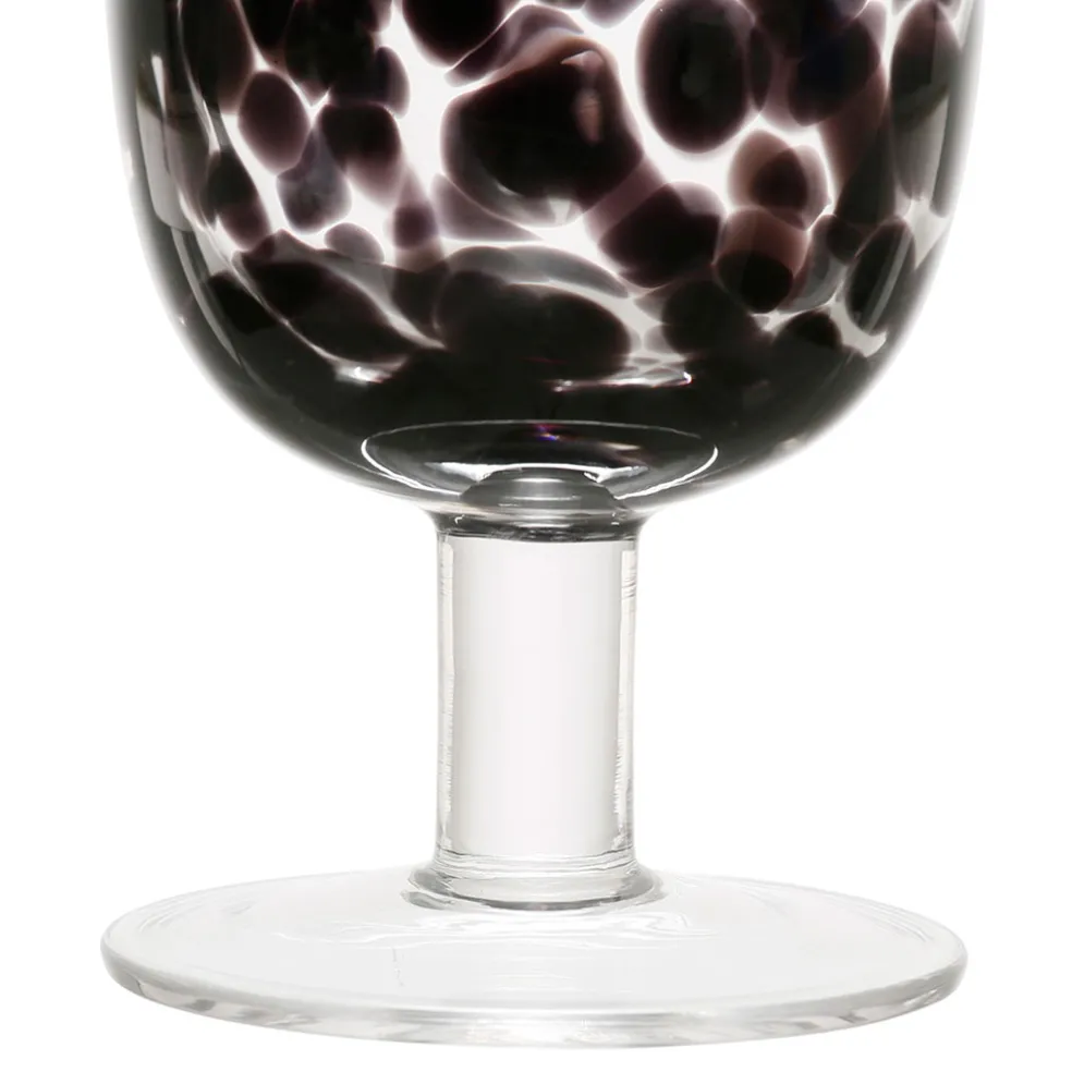 Verre à pied verre noir 30cl - Preline