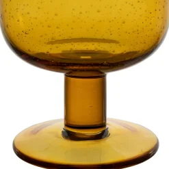 Verre a pied en verre ambre 40cl - Pernille