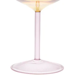 Verre a pied en verre borosilicate jaune clair 25cl - Funny