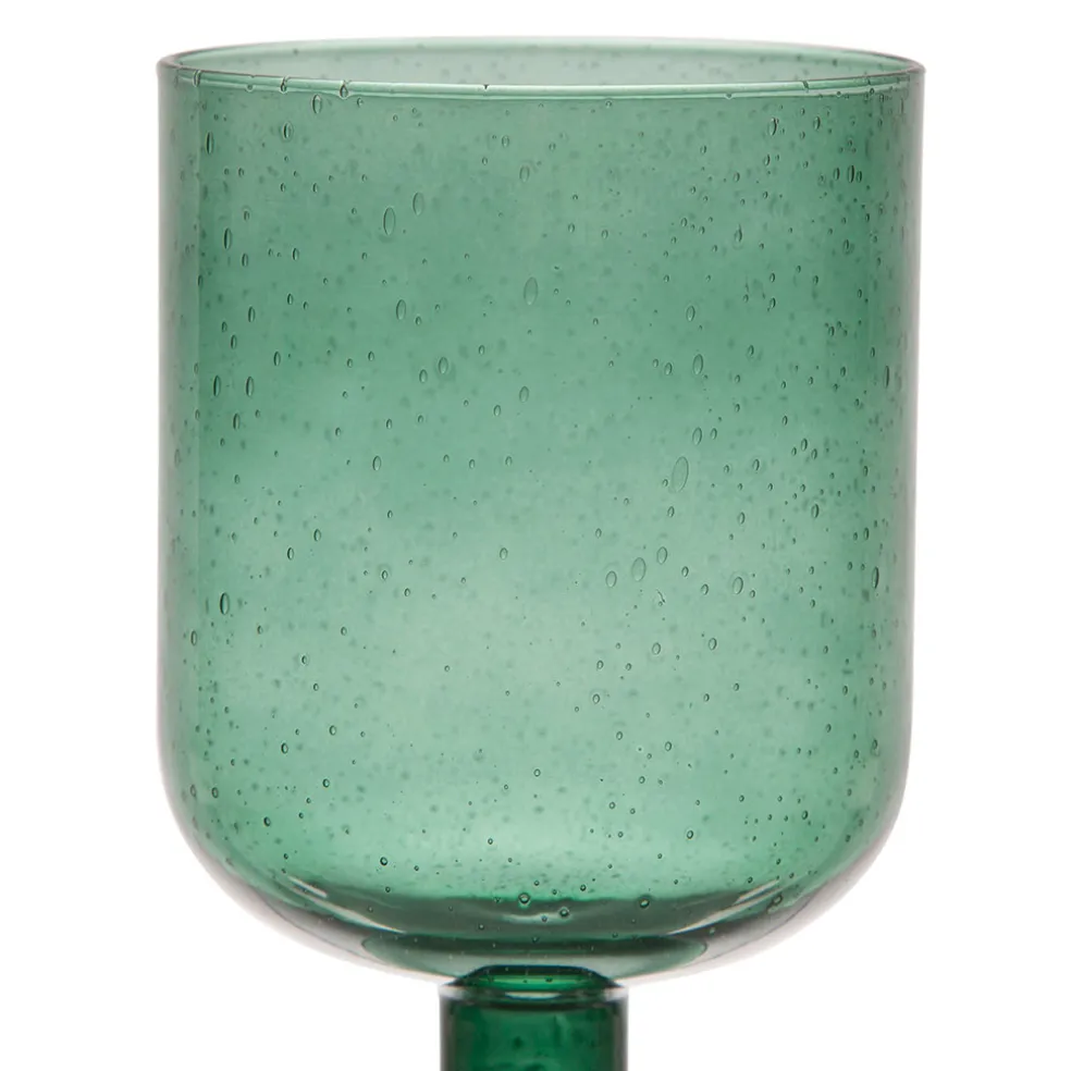 Verre a pied en verre emeraude 40cl - Pernille