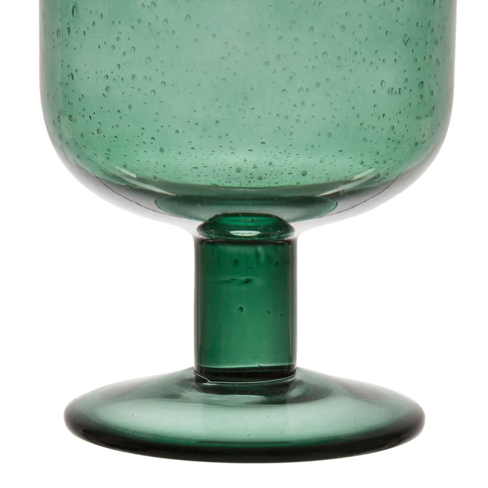 Verre a pied en verre emeraude 40cl - Pernille