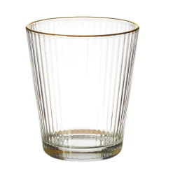 Verre liseré doré 30cl - Strie