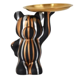 Vide poche déco noir et doré