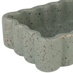 Vide poche en grès sauge moucheté 18x10cm - Aurore