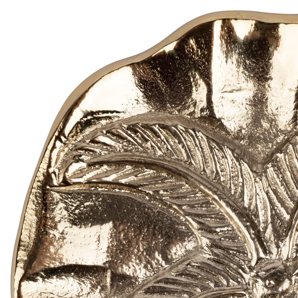 Vide poche palmier doré 10x10cm - Tropic Étoile