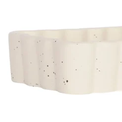 Vide poche rectangle en grès beige 14x9cm - Aurore