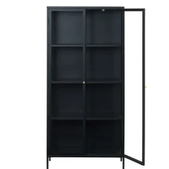 Vitrine en métal 4 étagères h190cm - carmel