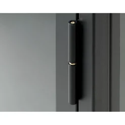 Vitrine en métal 4 étagères h190cm - carmel